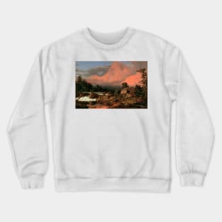 Rutland Falls, Vermont by Frederic Edwin Church Crewneck Sweatshirt